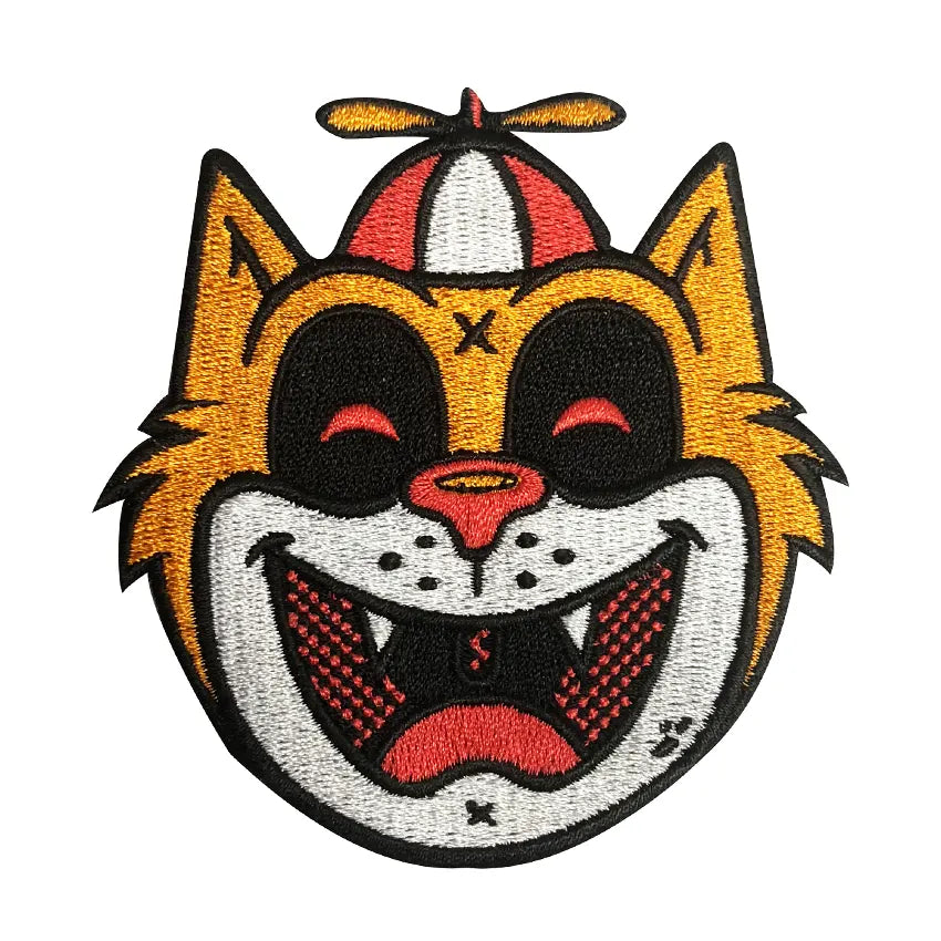 Tommy the Cat (Orange) Embroidered patch by Ekiem