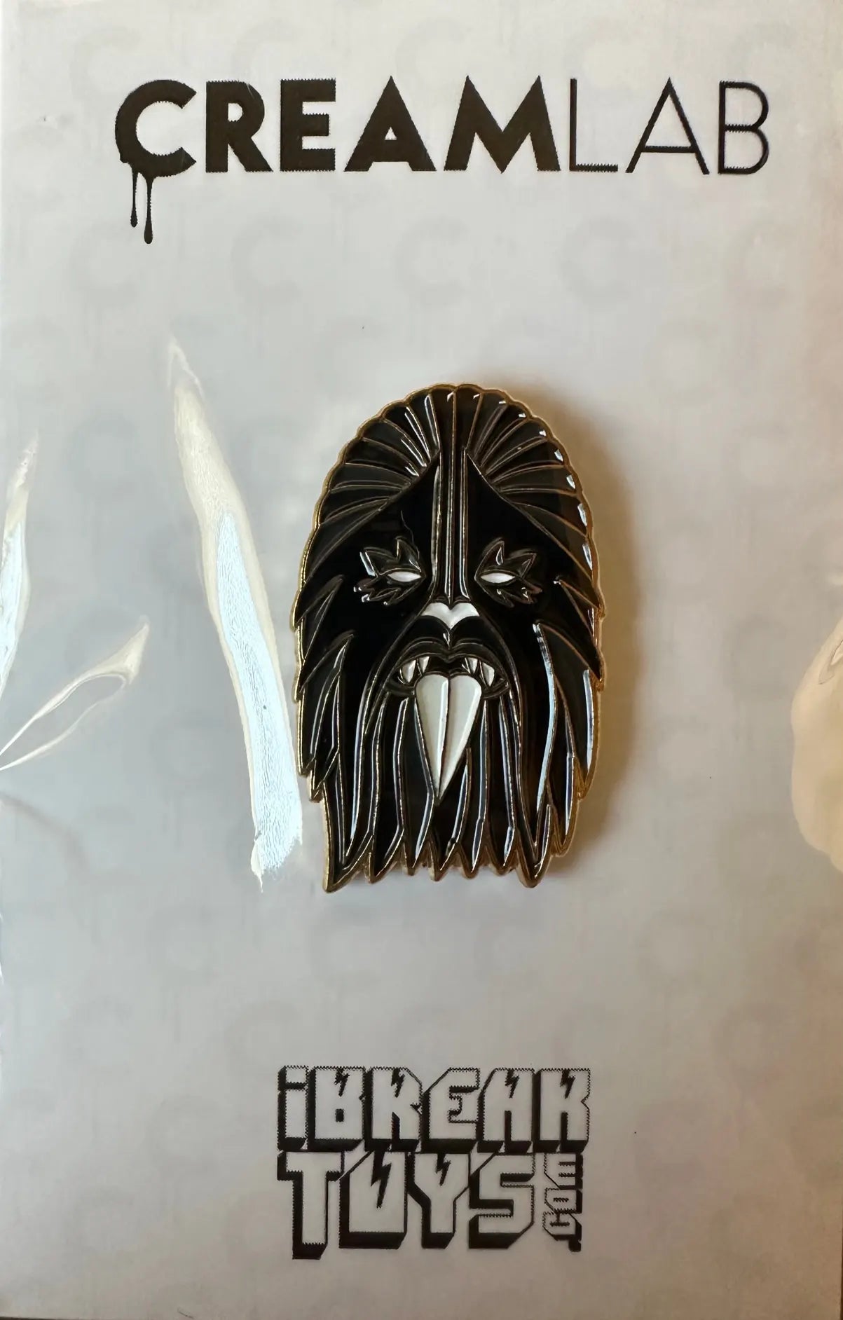 Trashbacca Pin (Black & Gold) by iBreakToys