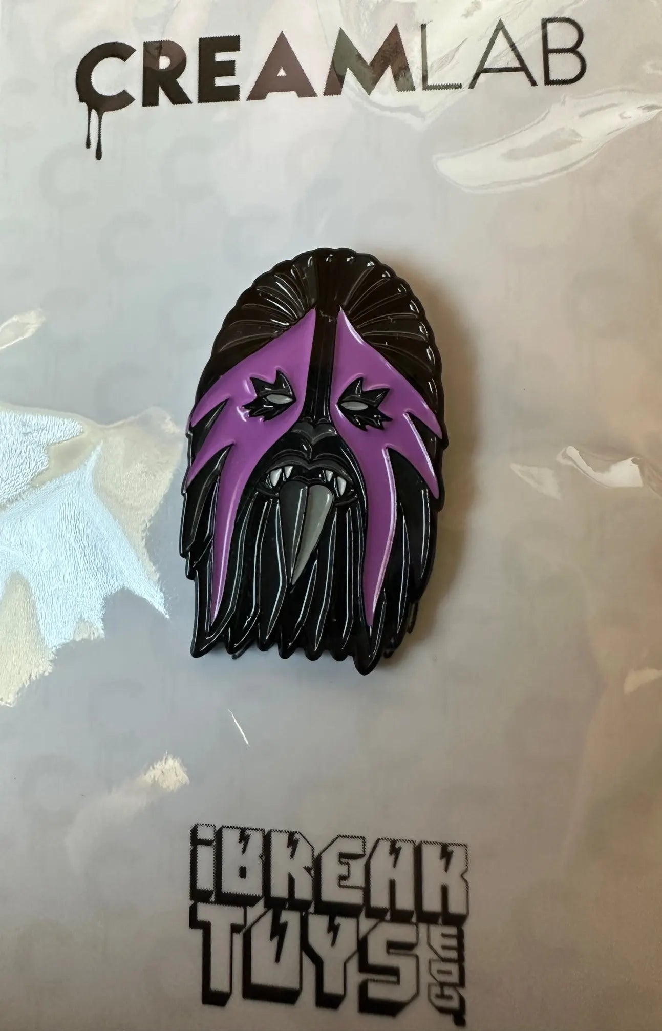 Trashbacca Pin (Black & Purple) by iBreakToys
