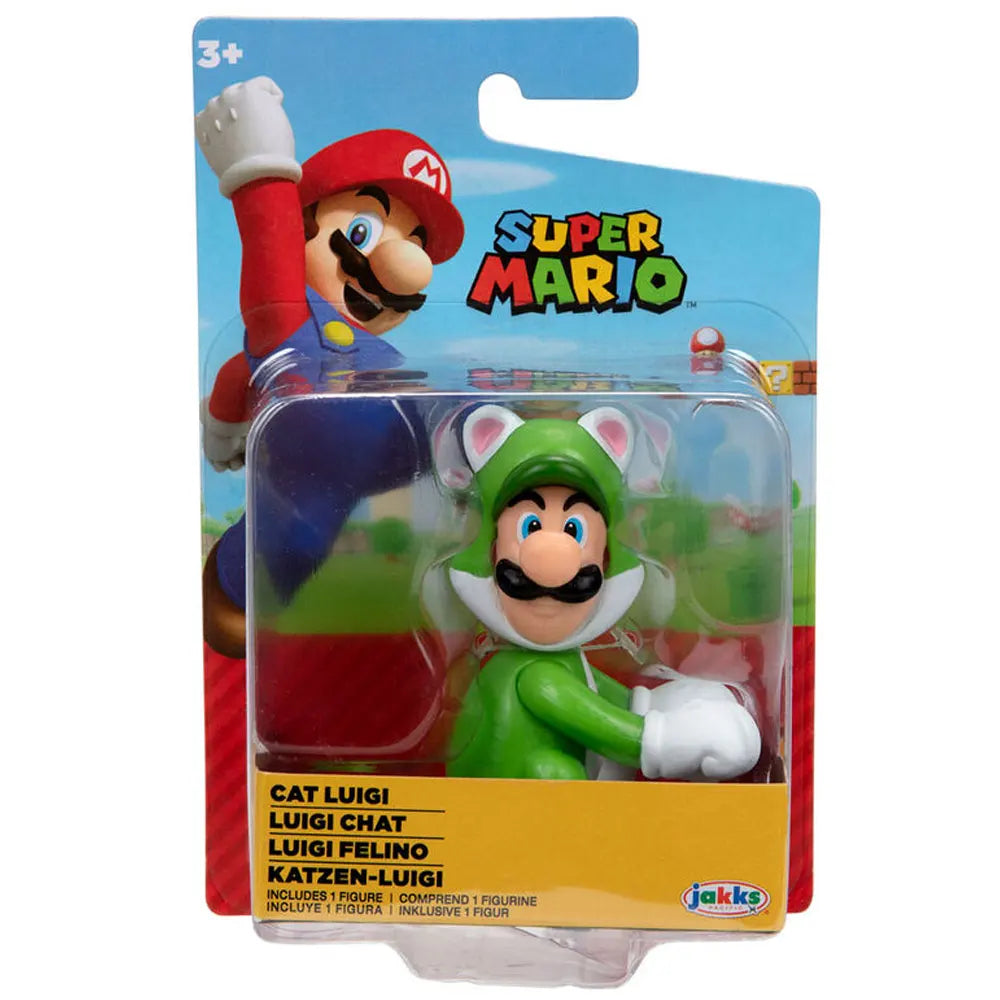 Nintendo: Cat Luigi Action Figure 6,5cm by Jakks Pacific
