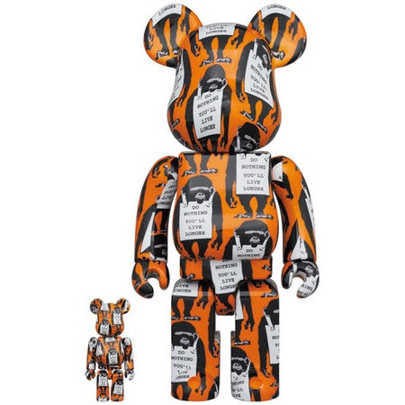 Monkey Sign (Banksy x Brandalism) - 400% & 100% Bearbrick Set