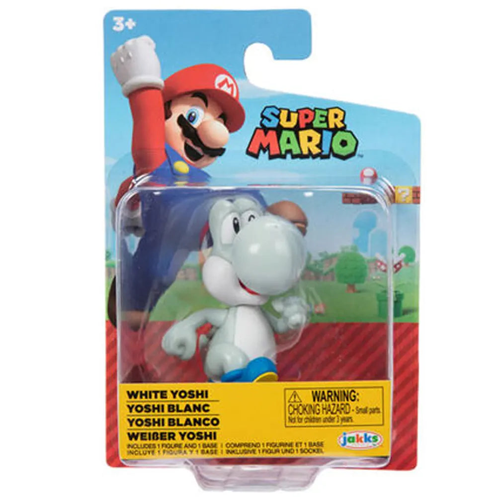 White Yoshi figure in original Jakks Pacific Super Mario packaging