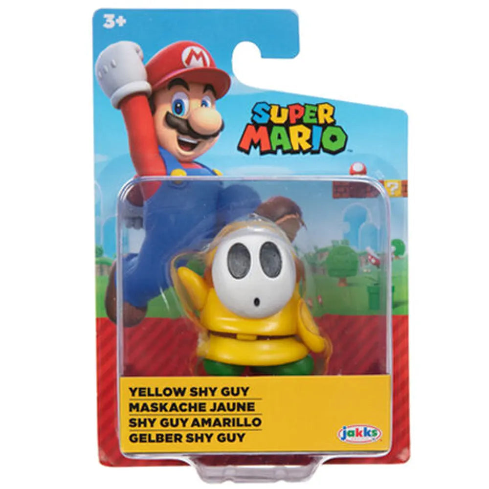 Nintendo: Yellow Shy Guy Action Figure 6,5cm by Jakks Pacific